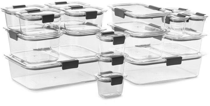 Glass food storage containers